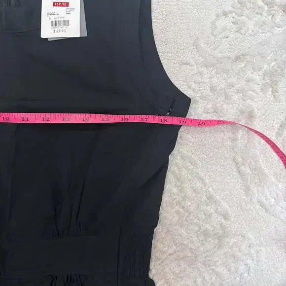 UNIQLO Gathered Sleeveless‎ Dress Black - Picture 5 of 7